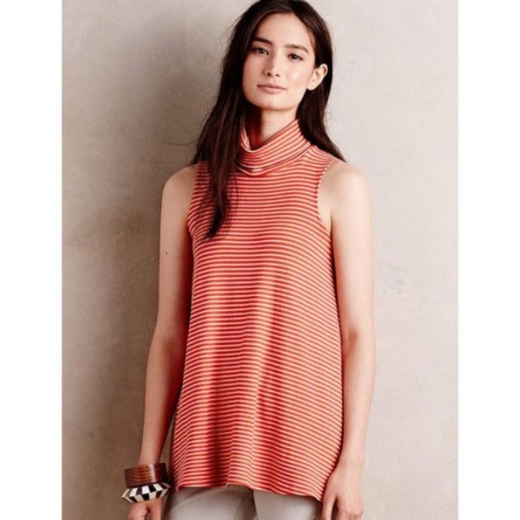 NWT Anthro Puella Turtleneck Swing Tank - Size M - Picture 1 of 6